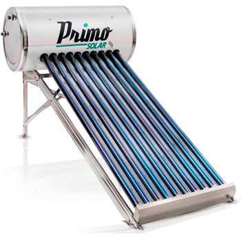 CALENTADOR SOLAR IUSA (PRIMO 150L INOX T/VAC 120 LTS) BAJA PRESION-10 TUBOS